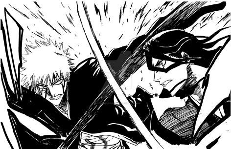 Bleach - Ichigo versus Byakuya by NoctusLucius15 on DeviantArt