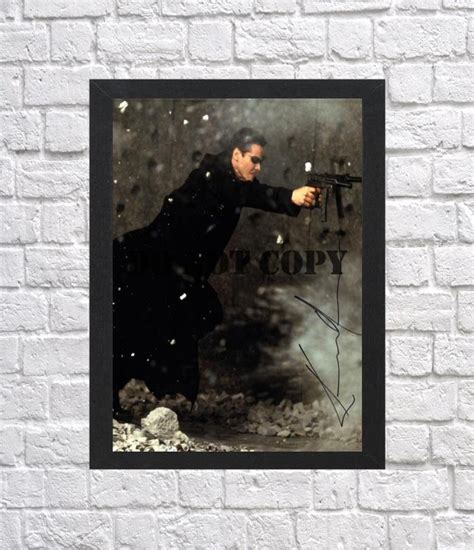 Keanu Reeves The Matrix Autographed Signed Photo Poster 1 mo1168 A4 8.3x11.7""