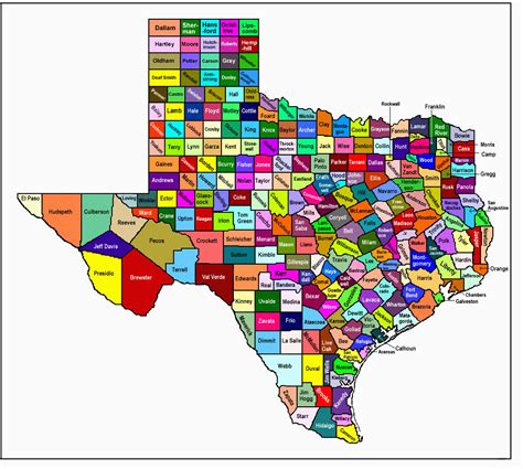 Texas County Map 2025 - Janeen Hendrika