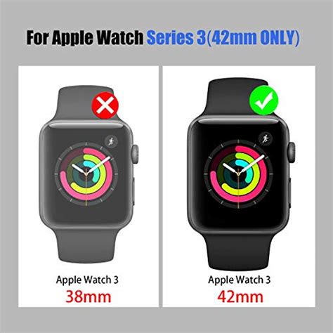 OWKEY Waterproof Apple Watch Case 42mm Series 3 with 3PCS Premium Multi ...