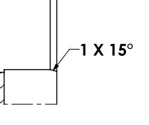 Chamfer Dimension in section view