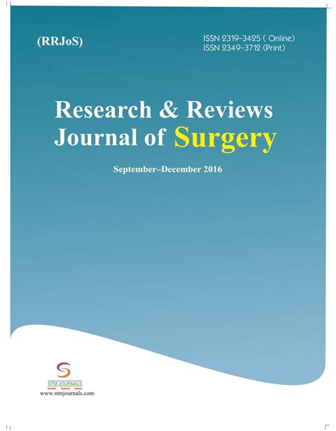 Research & Reviews: Journal of Surgery vol 5 issue 3 by STM Journals - Issuu