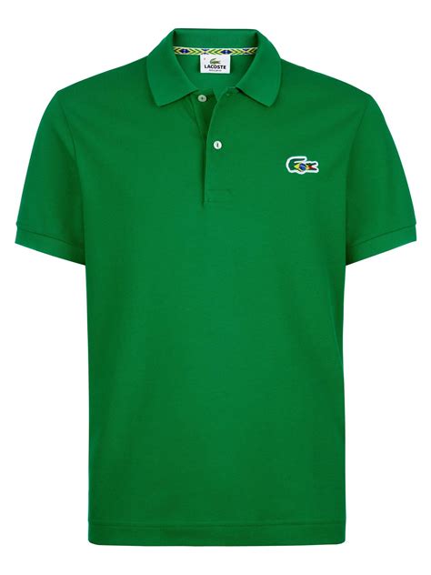 Lacoste Brazil Themed Polo Shirt in Green for Men | Lyst