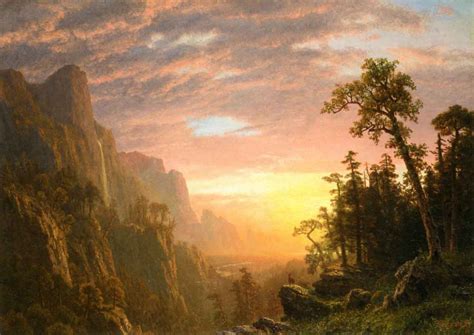 Yosemite Valley By Albert Bierstadt By Albert Bierstadt Print or ...