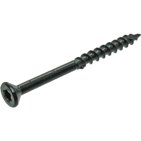 Deckmate #9 x 2-1/2 in. Star Flat-Head Wood Deck Screw in Black (5 lbs.-Pack) – eX-tremes