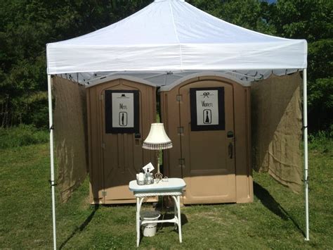 How to Class Up a Porta Potty for Your Outdoor Wedding Wedding Wire, Rustic Wedding, Our Wedding ...