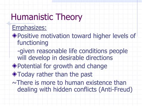 PPT - Humanistic Personality Theory PowerPoint Presentation, free ...