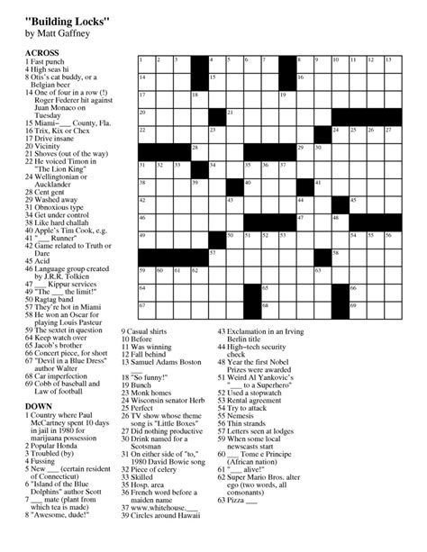 Make A Crossword Puzzle Free Printable