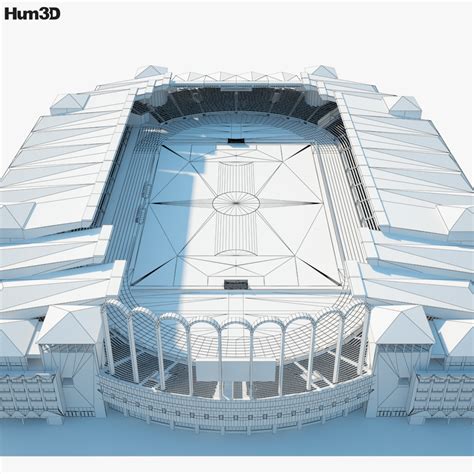 Stade Louis II 3D model - Architecture on Hum3D