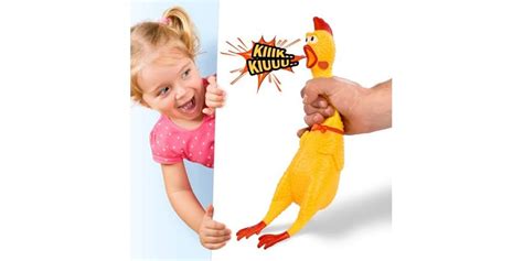 Hilarious Rubber Screaming Chicken Toy