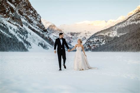 Fairmont Chateau Lake Louise Wedding Photography in Winter | Film & Forest | Chateau lake louise ...