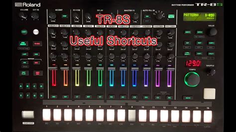 TR-8S Useful Shortcuts - YouTube