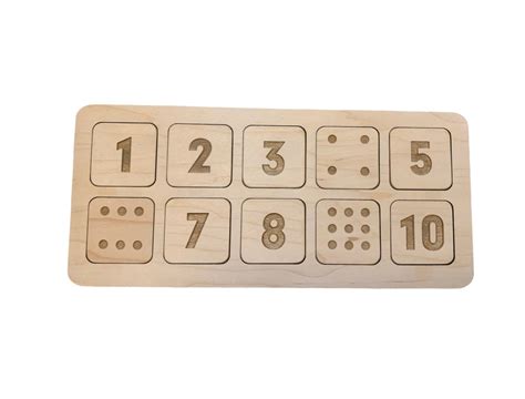 Ten Frame, Learning Counting, Wooden Educational Material, Montessori ...