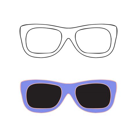 Hand drawn glasses outline set. 2744573 Vector Art at Vecteezy