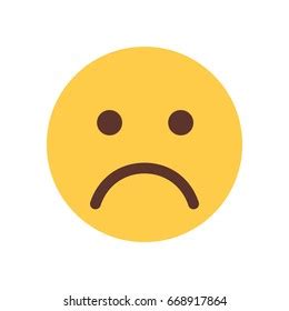 Yellow Cartoon Face Sad Upset Emoji Stock Vector (Royalty Free ...