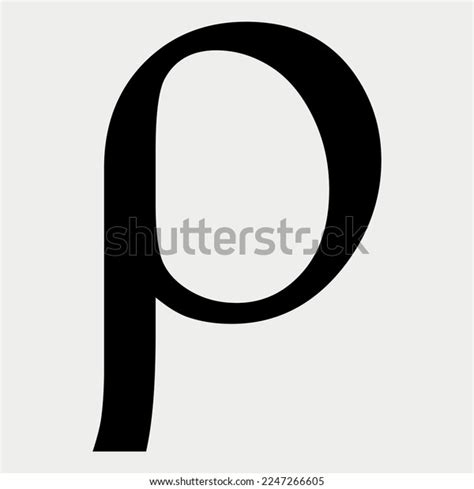 Greek Alphabet Symbol Rho Vector Illustration Stock Vector (Royalty Free) 2247266605 | Shutterstock