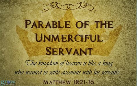 Grow Barefoot: Forgiveness...The Parable of the Unmerciful Servant Part 1