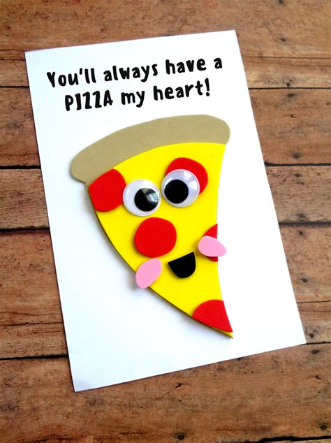 Father's Day Pizza Card with Free Printable Template | Diy father's day ...