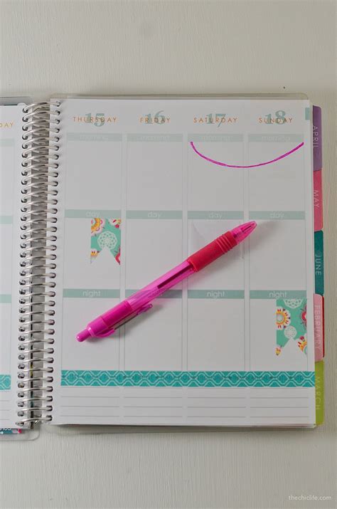 How to Decorate Your Planner with Washi Tape - The Chic Life