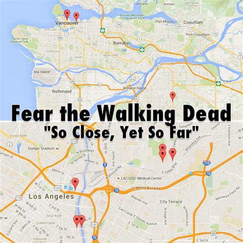 The Walking Dead Locations Map