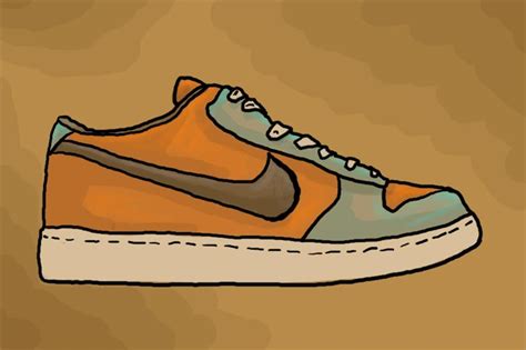 How To Draw A Shoe Easy Nike Download running shoes drawing easy ...