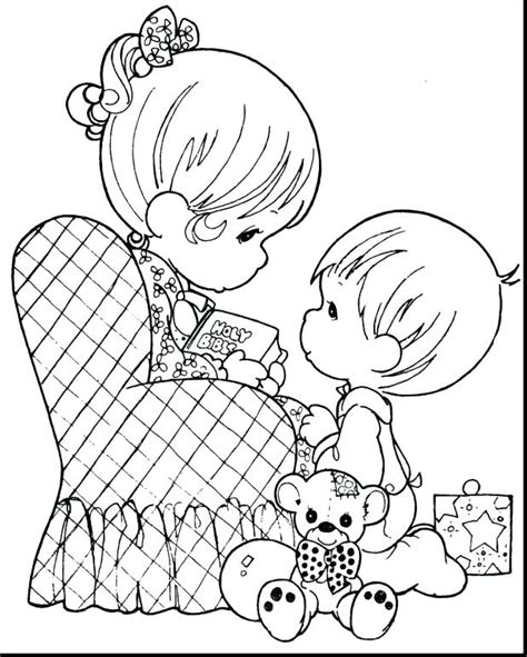 Mommy And Me Coloring Pages at GetColorings.com | Free printable colorings pages to print and color