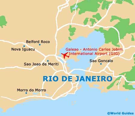 Map of Rio de Janeiro Galeao - Antonio Carlos Jobim Airport (GIG): Orientation and Maps for GIG ...