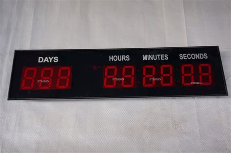 BTBSIGN 1.8'' LED Large Digital Countdown Clock Event Timer with Remote ...