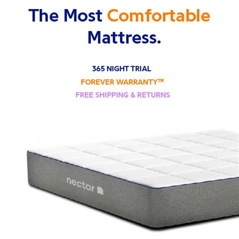 NECTAR Mattress : $125 off All Sizes + 2 Free Pillows + Free S/H | MyBargainBuddy.com