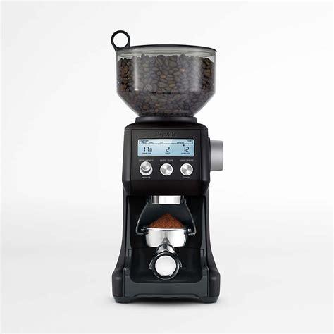 Breville Smart Grinder Pro Black Truffle Conical Burr Coffee Grinder + Reviews | Crate & Barrel