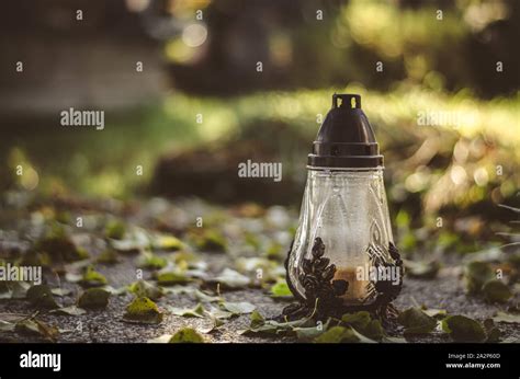 All Saints Day in the cemetery Stock Photo - Alamy