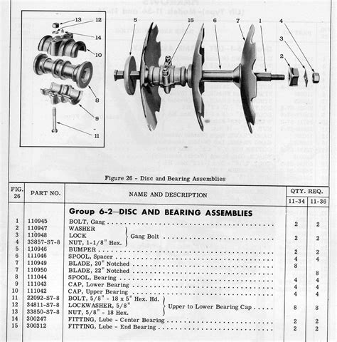 Ford 240 disc harrow parts