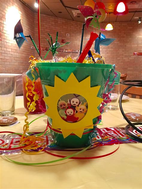 Teletubbies center piece | Kids themed birthday parties, 1st birthday, Teletubbies