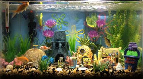 My "Fish Tank"😎 It Relaxes me..😇 | Cool fish tank decorations, Spongebob fish tank, Fish tank themes