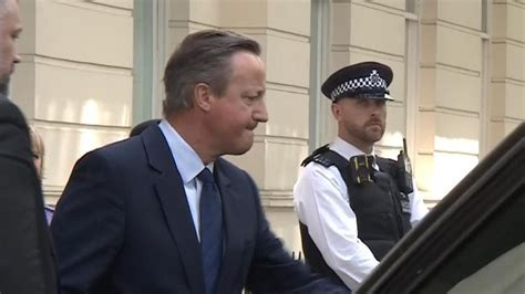 David Cameron heckled as he leaves COVID inquiry | UK News | Sky News