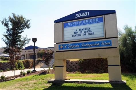 Why Nuview Bridge Early College High School in Nuevo was named one of the nation’s best – Press ...