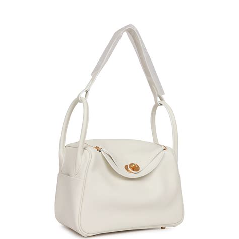 Hermes Lindy 26 White Evercolor Gold Hardware – Madison Avenue Couture