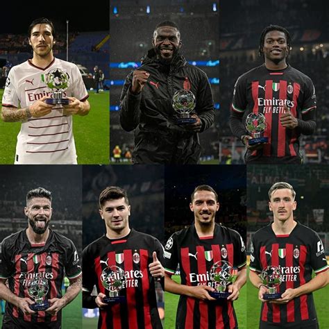 All the AC Milan players who have been elected as MVP in the current ...