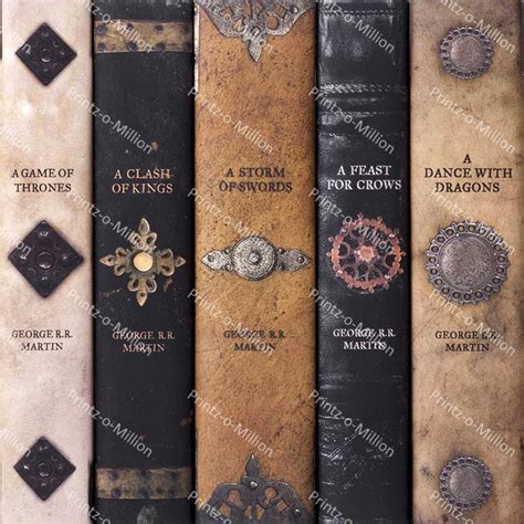 Game of Thrones Book Spines Image File for Printing - Etsy