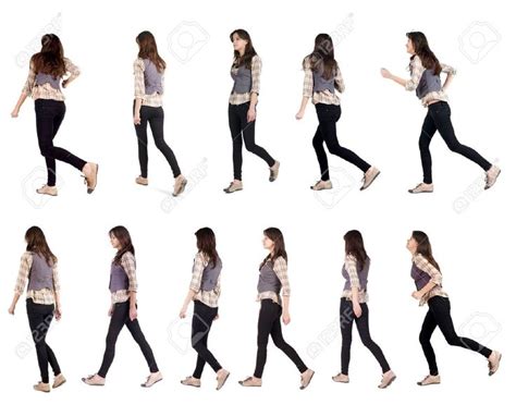 Pin by Elena K on Reference | Walking poses, Running women, Pose reference