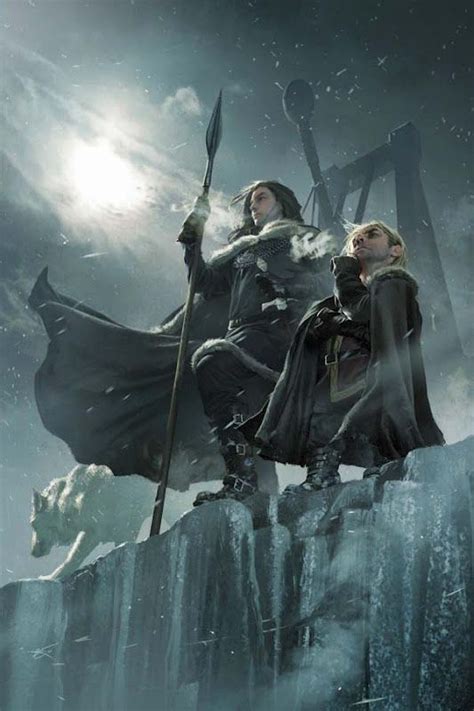 Jon Snow and Tyrion Lannister atop the Wall Game Of Thrones Comic, Game ...