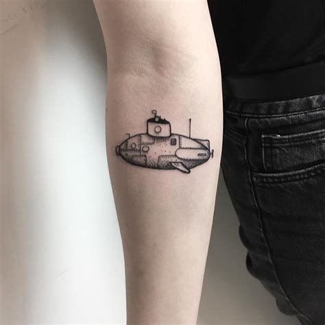 Little submarine by tattooist Spence @zz tattoo - Tattoogrid.net