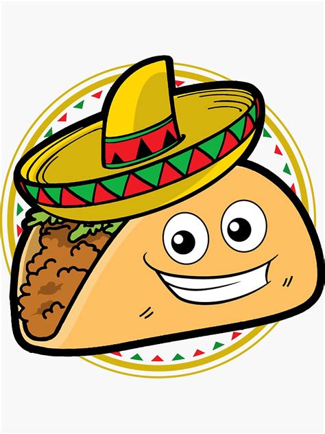 "Cute Taco Cartoon" Sticker for Sale by EverythingKawai | Redbubble