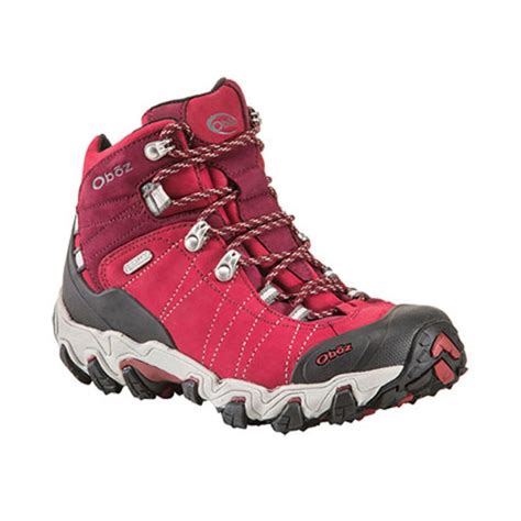 OBOZ Women's Bridger BDry Hiking Boots, Rio Red - Eastern Mountain Sports