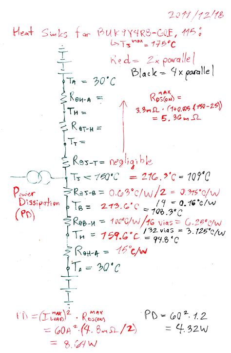 thermal - Heat Dissipation Calculation for MOSFET - Electrical Engineering Stack Exchange