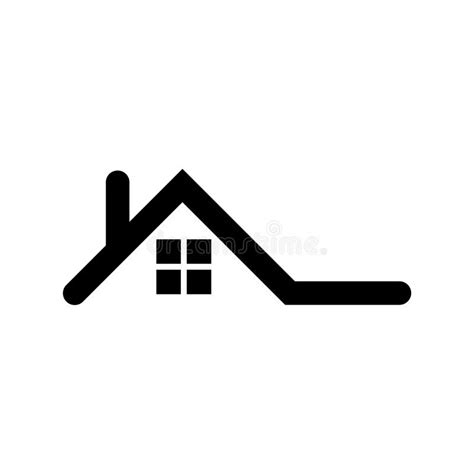 Home roof icon stock vector. Illustration of land, home - 105988971