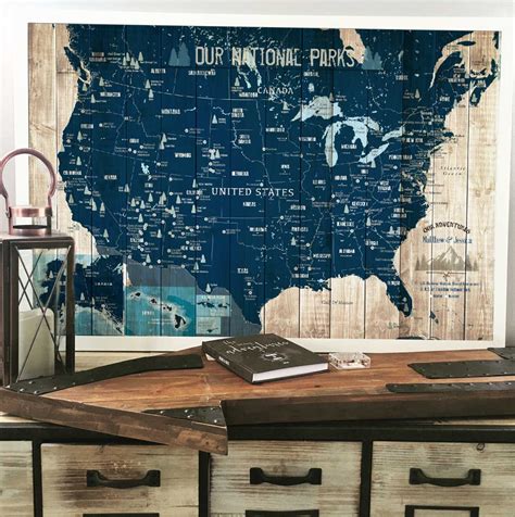 National Park Poster National Park Map Kids Bedroom - Etsy