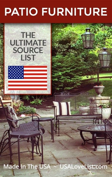 American Made Patio Furniture: A Source Guide • USA Love List