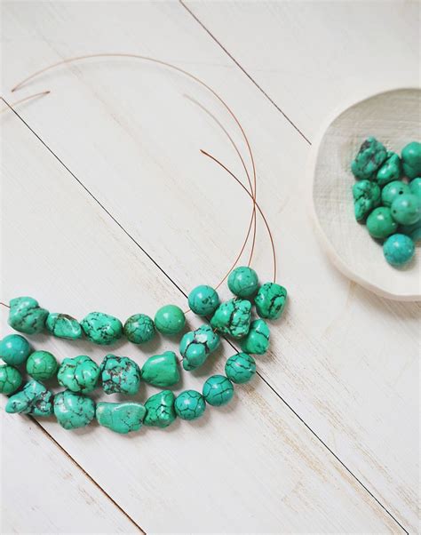 How to Make a Simple Beaded Necklace - A Beautiful Mess