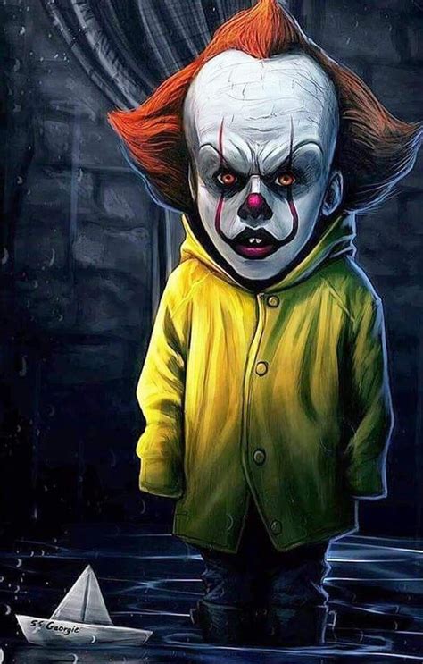 Horror Movie Art : "Pennywise" IT 2017. | Horror cartoon, Horror movie icons, Horror movie art